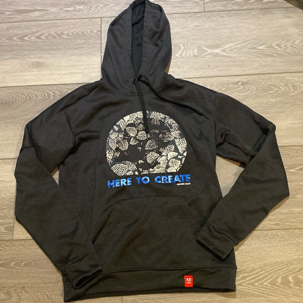 Adobe Max Adidas Hoodie Size Small black